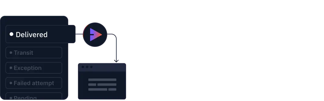 Tracking webhook