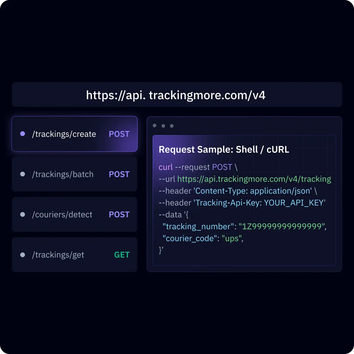 TrackingMore Tracking API