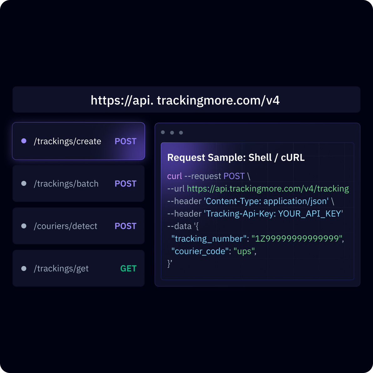 TrackingMore Tracking API v4